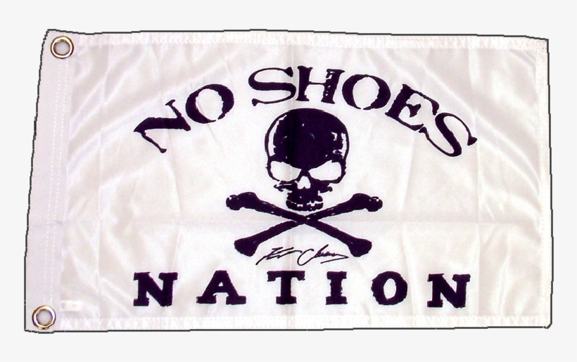 Kenny Chesney No Shoes Nation White Flag-11” X 18” - Engel 50 No Shoes Nation Cooler, transparent png #4461689