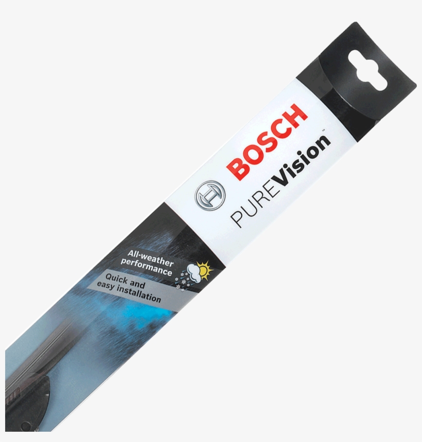 Purevision Wiper Blades - Bosch Pure Vision Wiper Blades, transparent png #4462252
