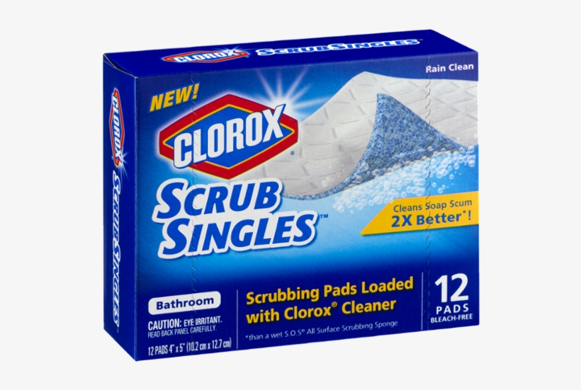 Clorox 31282 Scrub Singles Kitchen Scrubbing Pads 14, transparent png #4462541