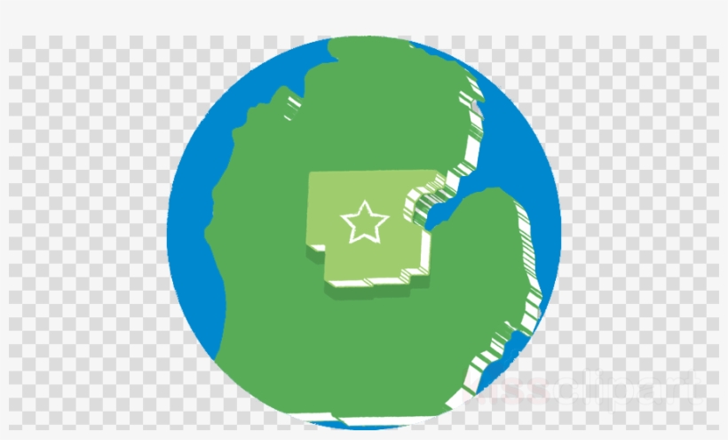 Globe Clipart Great Lakes Bay Bay County, Michigan - General Knowledge Clip Arts, transparent png #4463061