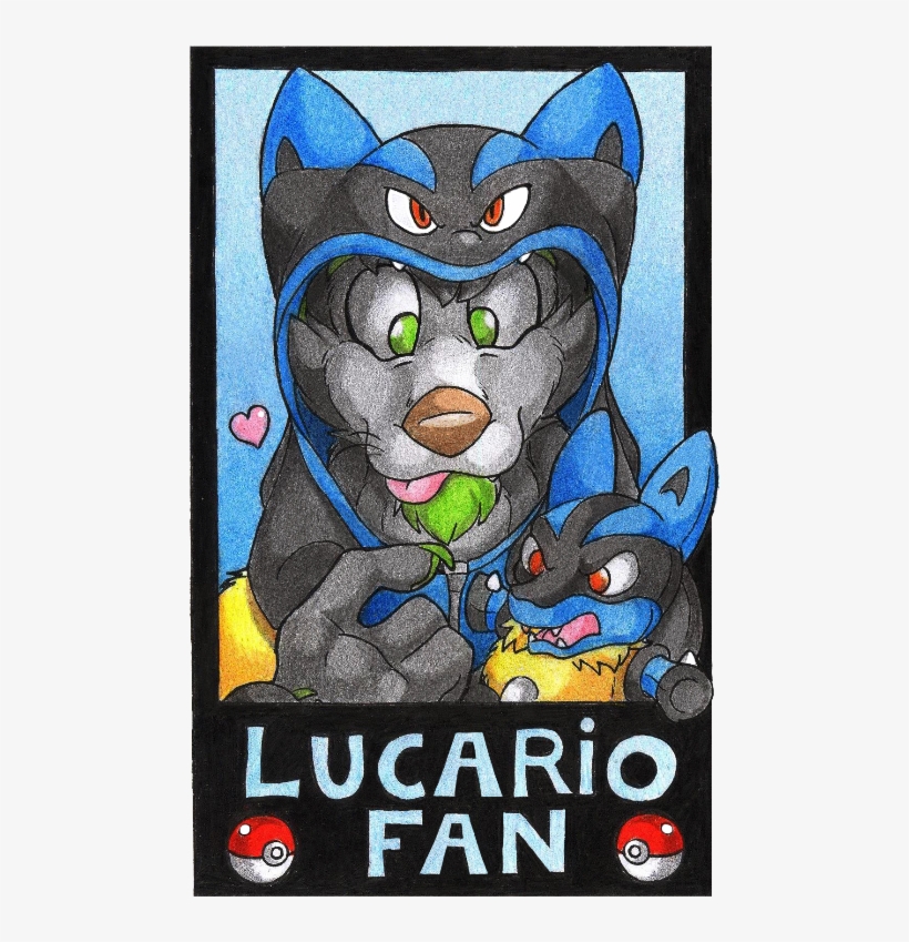 Lucario Fan Badge - Cartoon, transparent png #4463816