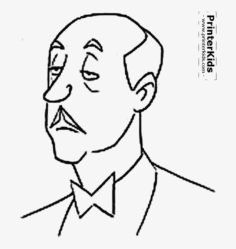 Person Outline Coloring Page Alfred Coloring Pages Free