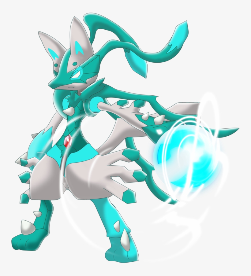 Shiny Lugarde M Lucario Zygarde Fusion By Jordanqv-db0acr3 - Lucario And Zygarde Fusion, transparent png #4464757