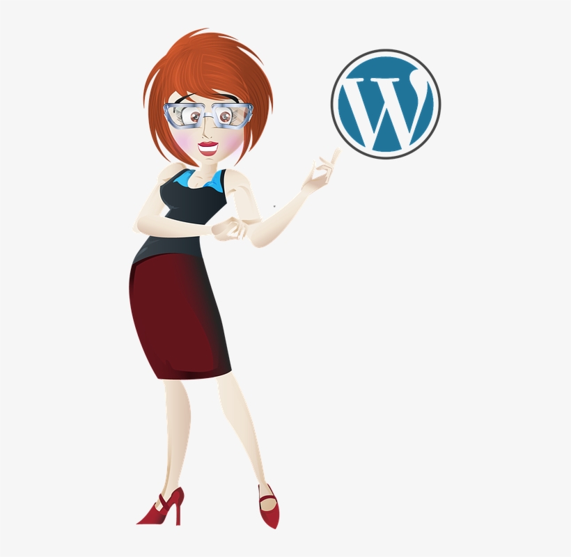 Wordpress, Business, Woman, Red, Transparent Background - Transparent Background Clipart Woman, transparent png #4465540