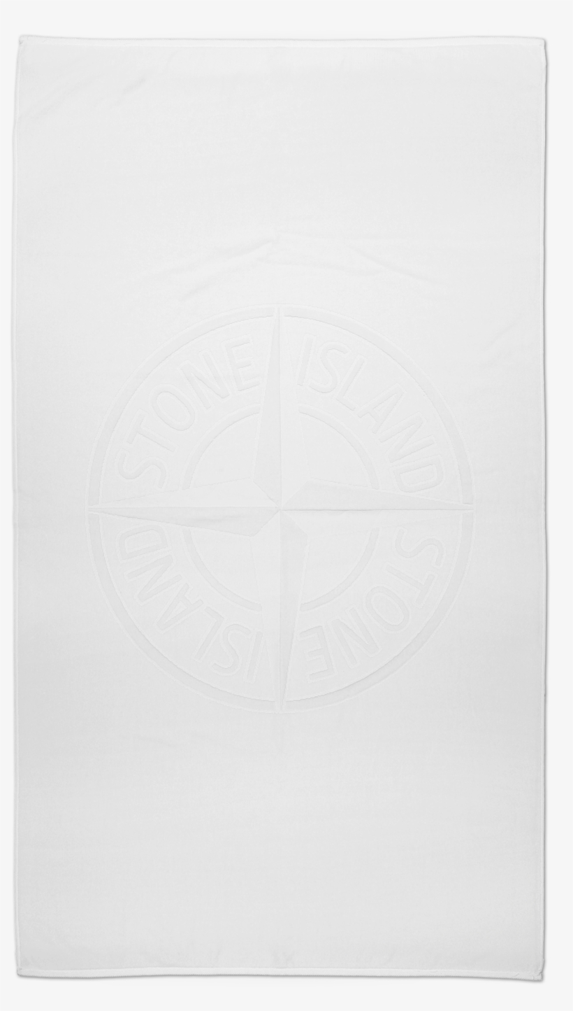Stone Island Beach Towel - White Beach Towel Png, transparent png #4466227