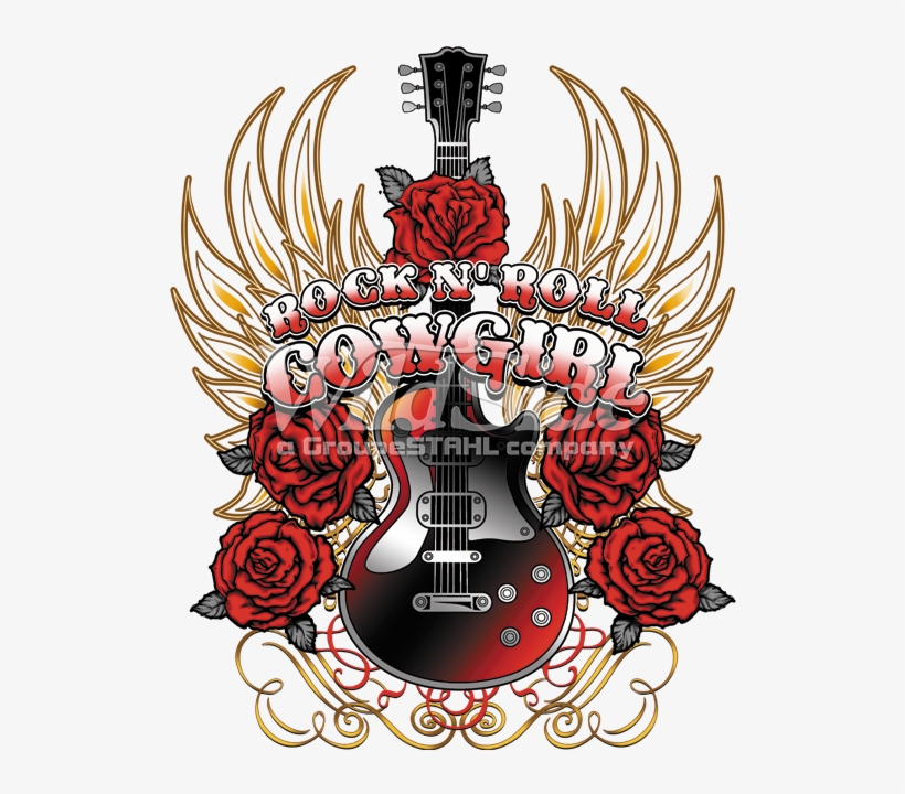 Rock N Roll Cowgirl - Illustration, transparent png #4467035