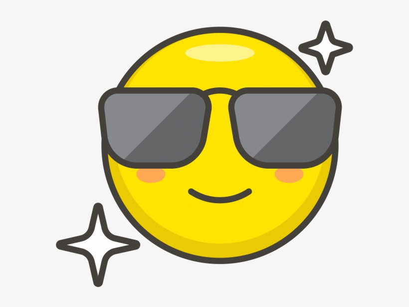 Smiling Face With Sunglasses Emoji - Óculos Escuros Mulher Emoj, transparent png #4467152