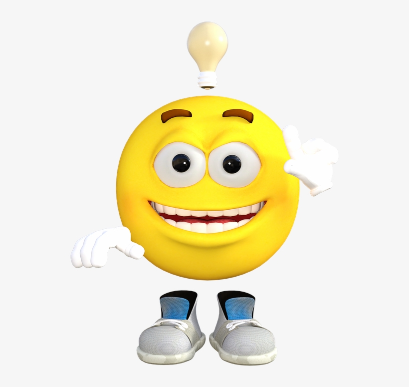 Idea, Emoticon, Emoji, Expression, Face, Smile, Funny - Brainy Emoji, transparent png #4467302