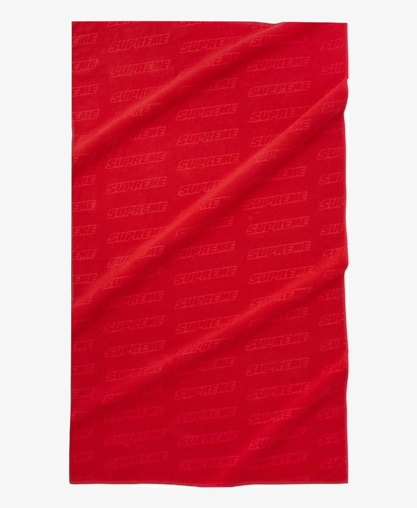 Supreme Debossed Logo Beach Towel - Art Paper, transparent png #4467552
