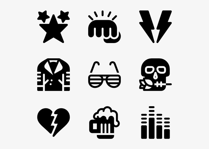 Rock & Roll - Basketball Icons Png, transparent png #4467706