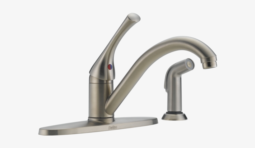 Available Only At Home Depot - Delta 400-ss-dst-a Classic Single Handle Kitchen Faucet, transparent png #4468351