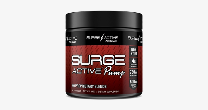 Surge Active Pump Pina Colada - Surge Supplements - Surge Active Bcaa - Helps Prevent, transparent png #4468924