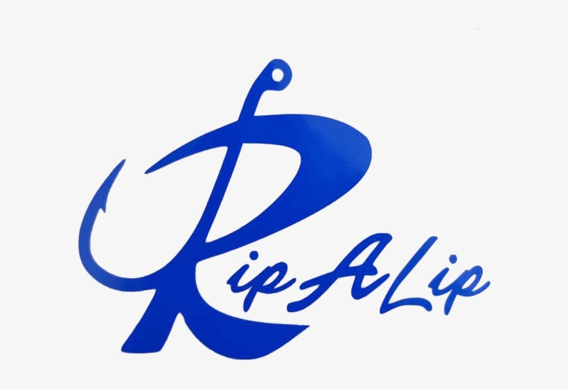 Rip A Lip Decal Small W/script Letter - Decal, transparent png #4469886