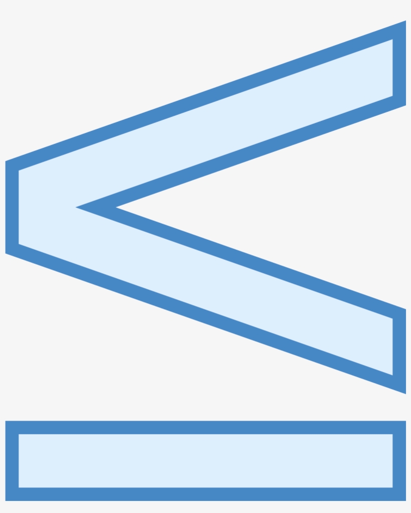 This Is The Letter V Turned On Its Side, With - Icon, transparent png #4469940