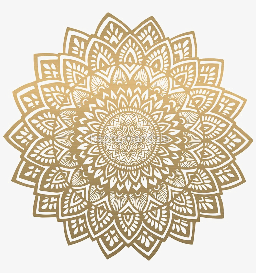 Mandala Transparent Background - Gold Stickers Mandala, transparent png #4470477