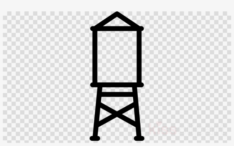Download Water Tower Outline Clipart Water Tower Clip - Waving Cartoon, transparent png #4470555