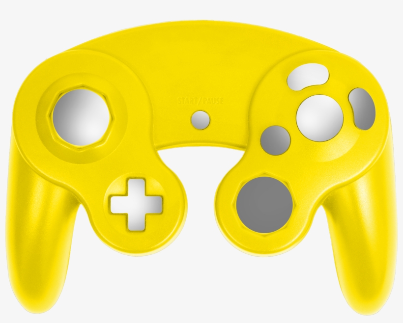 Yellow Gamecube Shell - Game Controller, transparent png #4472128