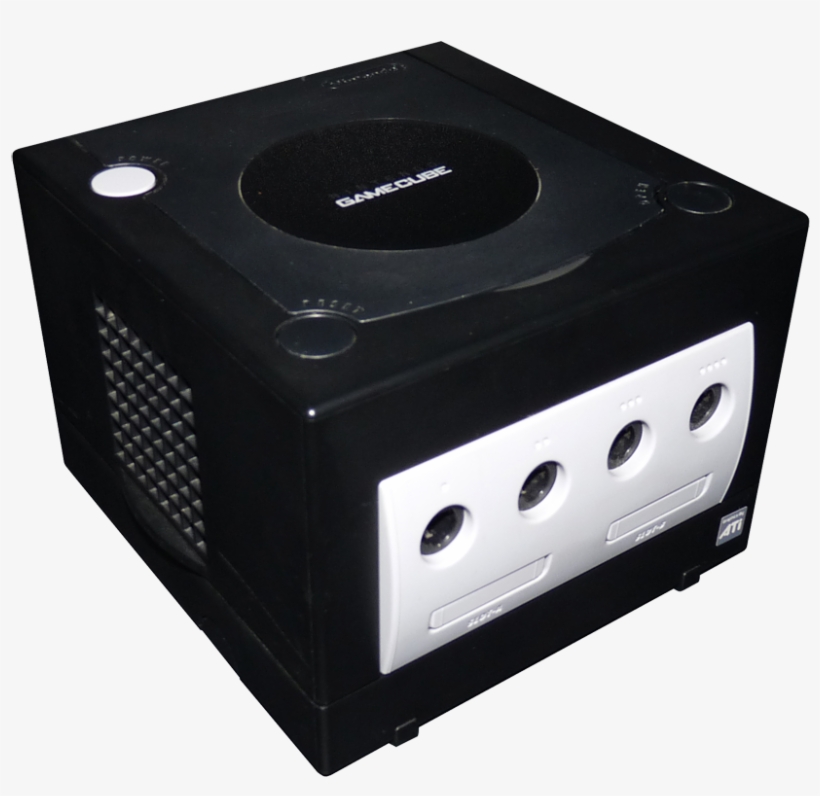 How To Hook Up Your Nintendo Gamecube - Gamecube Black And White Png, transparent png #4472269