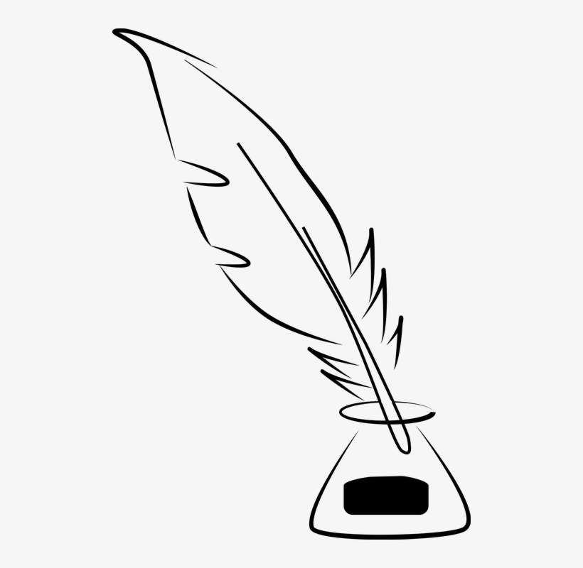 Previous - Quill And Ink Pot, transparent png #4472340