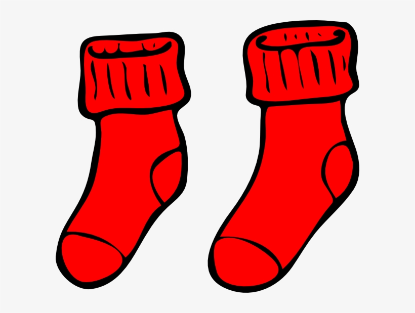 Sock Clipart At Getdrawings - Clip Art Red Socks, transparent png #4473007