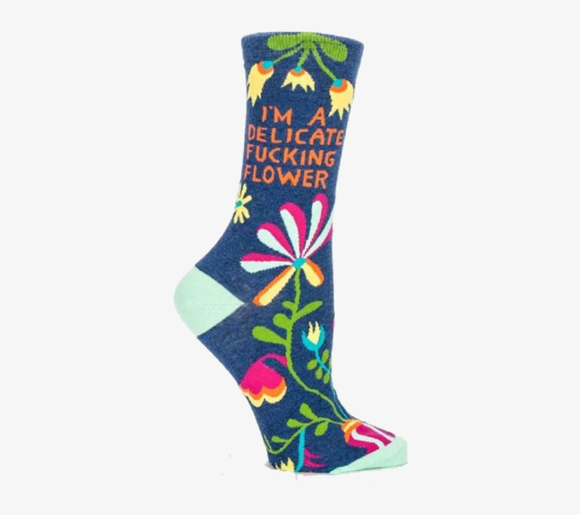 Socks I'm A Delicate F*cking Flower Women's Socks Weird - Im A Delicate Fucking Flower Socks, transparent png #4475324