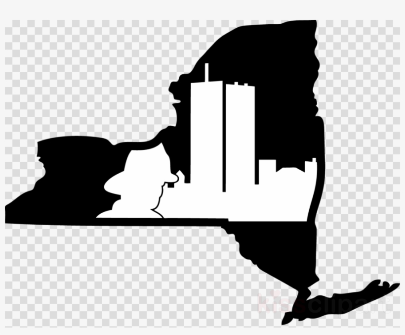 New York State Outline Clipart New York City Texas - Clip Art Christmas Hat Png, transparent png #4475379