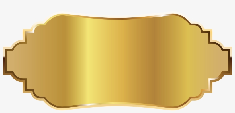 Golden Label Png Clipart Picture - Golden Clipart, transparent png #4476068