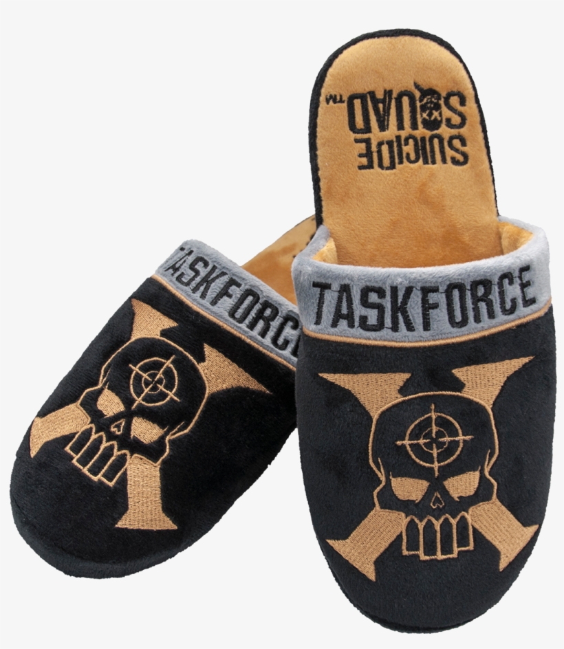 Suicide - Mens Official Dc Comics Suicide Squad Plush Slip On, transparent png #4476214