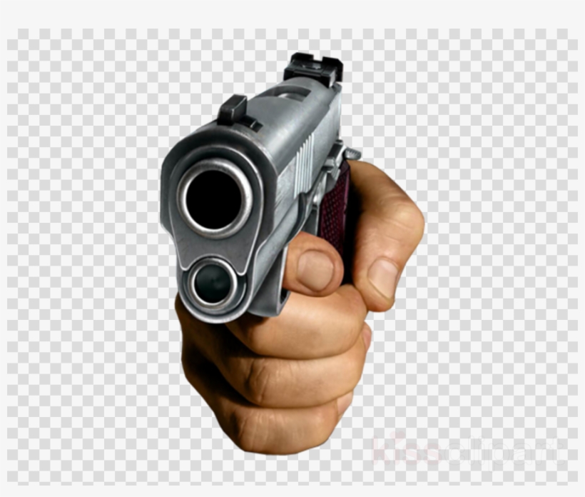 Download Hand Holding Gun Png Clipart Firearm Pistol - Hand With Gun Transparent, transparent png #4477479