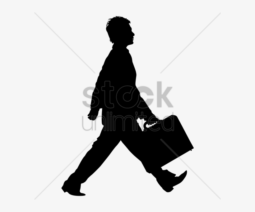 Download Man Walking With Briefcase Clipart Businessperson, transparent png #4477666