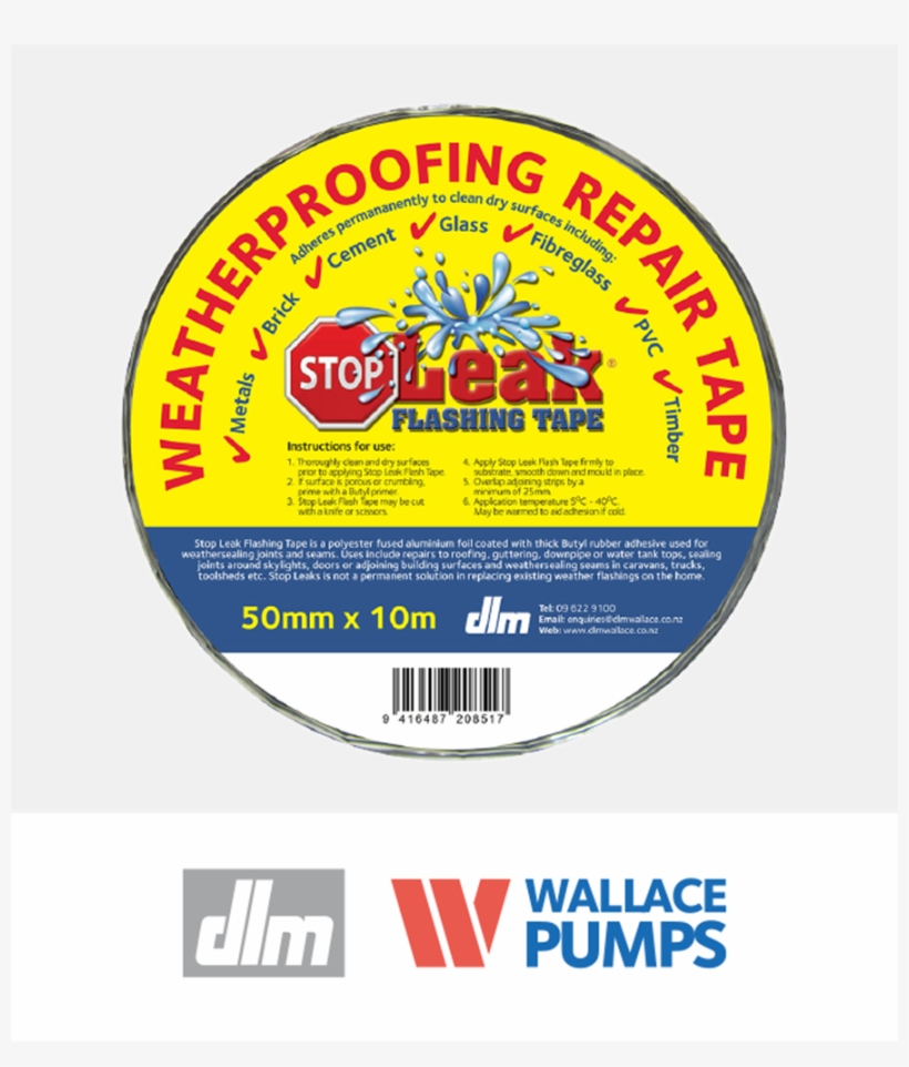Stop Leak Flashing Tape 150mmx10m - German American Social Club Cape Coral, transparent png #4478589
