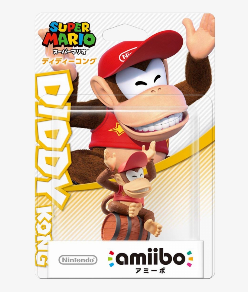 Super Mario Series Diddy Kong - Amiibo Diddy Kong Super Mario, transparent png #4479213