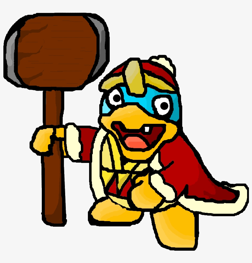 Cartoon King Dedede By Khorde On Clipart Library - Kirby And Meta Knight Gif, transparent png #4479829