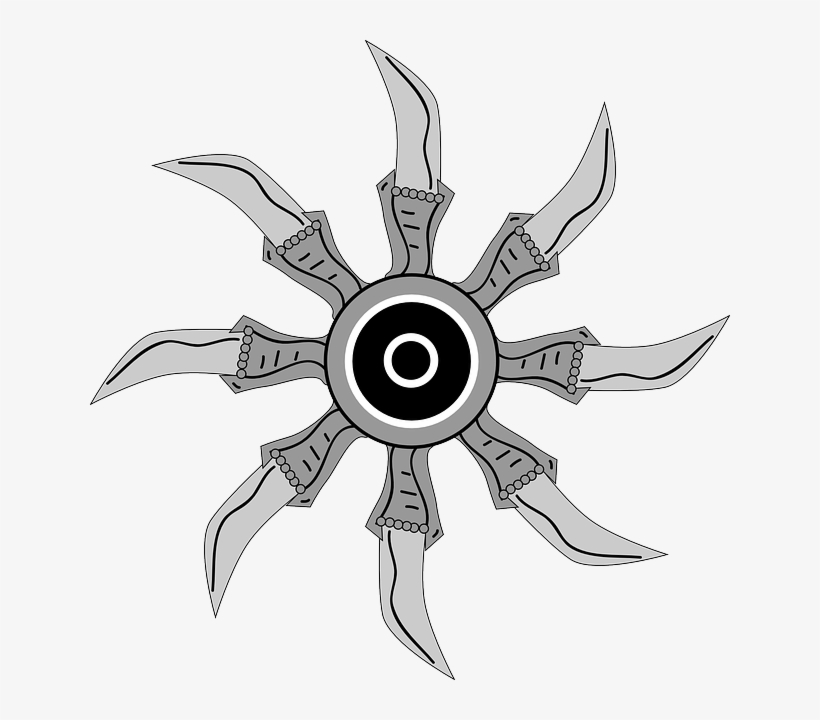 Shuriken-149747 640 - Glave Krull, transparent png #4479889