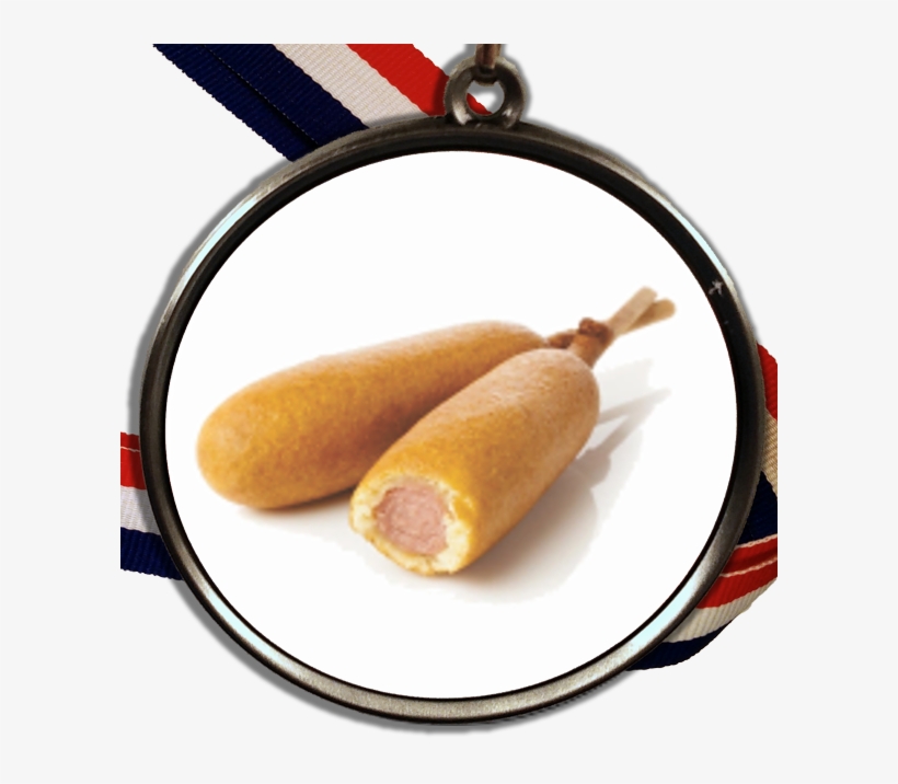 Corn Dogs Logo Medal - Organic Corndog On A Stick Pillow Case, transparent png #4481199