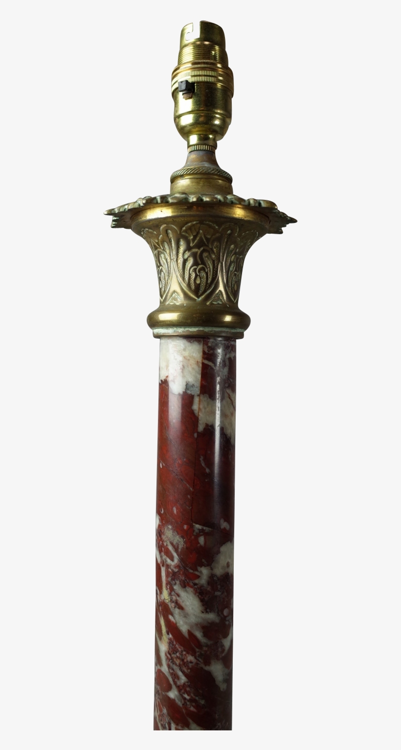 Serpentine Marble Column Table Lamp Fontaine Decorative - Melee Weapon, transparent png #4481561