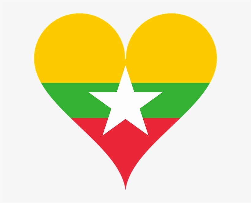 Myanmar Flag Map Transparent, transparent png #4482235