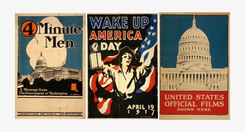 The Year That Changed The Movies - Vintage World War I Poster Of A Minuteman Holding A, transparent png #4483635