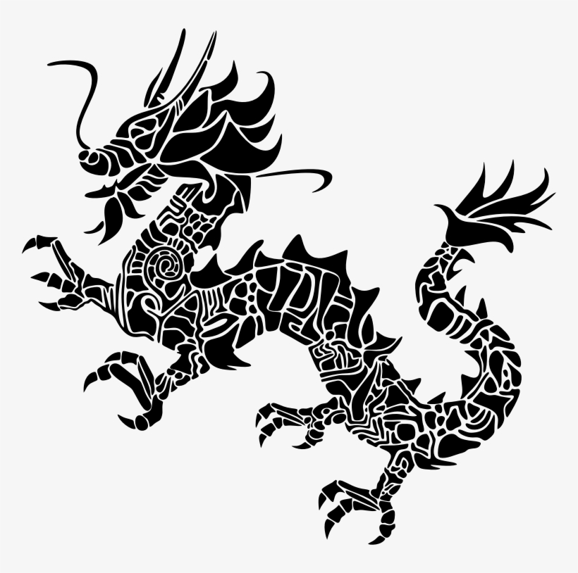 Medium Image - Chinese Style Dragon Drawing, transparent png #4483963