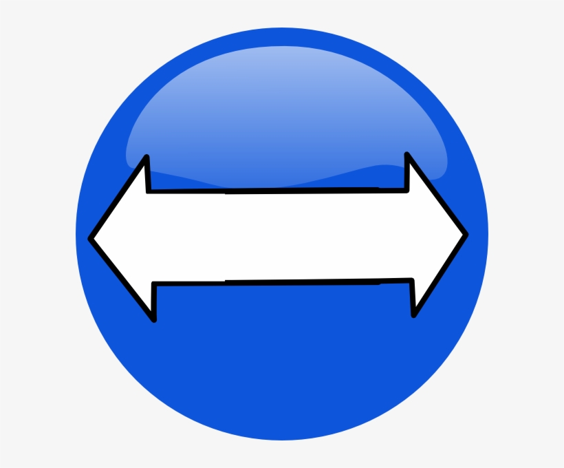 Blue Bidirectional Arrows Clean Svg Clip Arts 600 X, transparent png #4484133