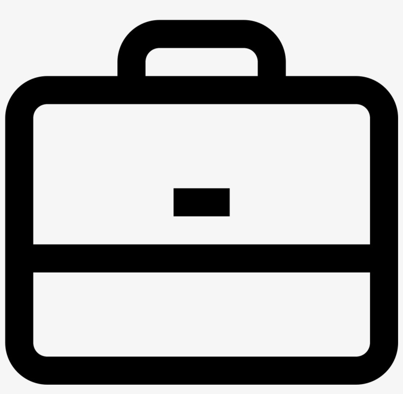 The Icon Shows A Briefcase That Is Closed With A Handle - Job Search Icon, transparent png #4484891