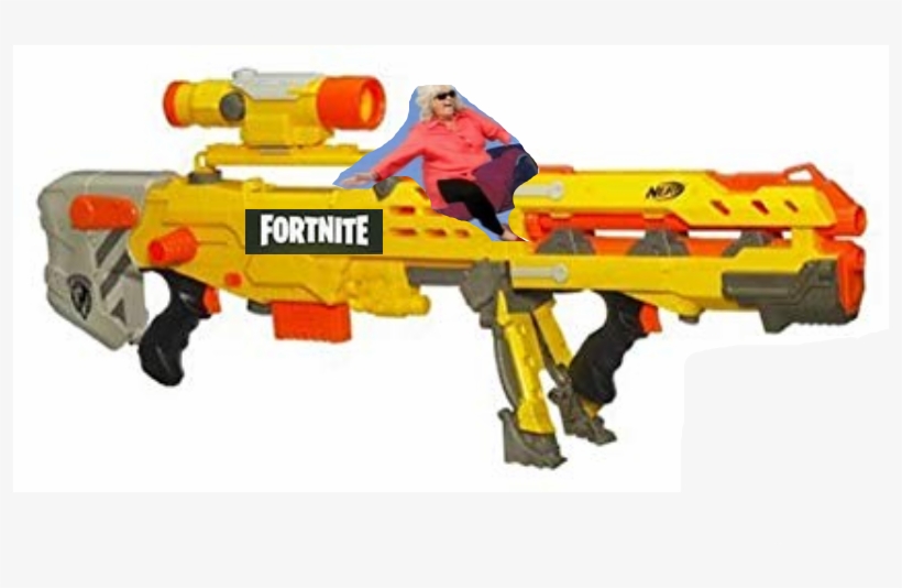 Fortnite Scar Png - Nerf N-strike Elite Longshot Cs-6 Blue, transparent png #4485236