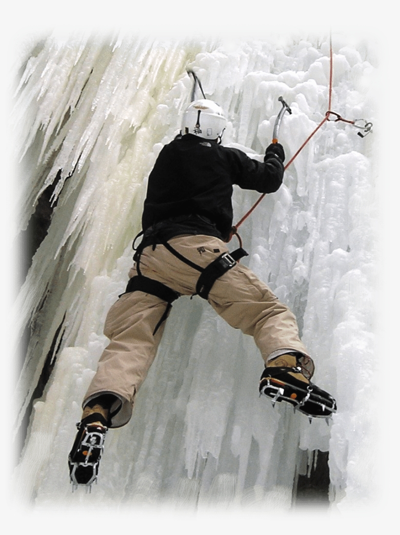 Ice-climbing - Climbing, transparent png #4485476