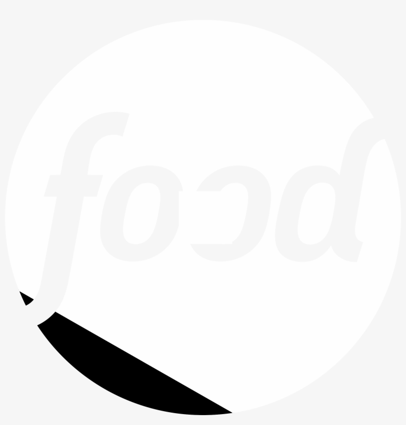 Food Network 2 Logo Black And White, transparent png #4485600