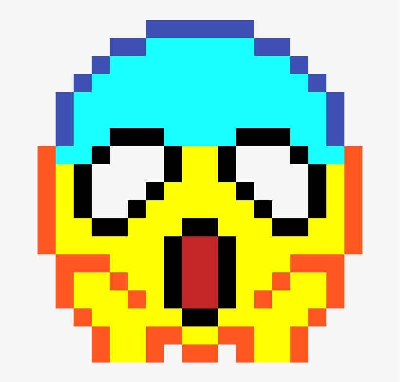 Shock Emoji-ading's Pixel Arts - Pixel Art Baldi's Basics, transparent png #4485756