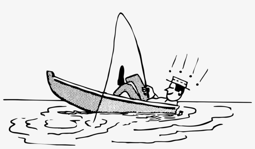 Boat Boy Fisherman Lake Male Png Image - Mugs, transparent png #4486182