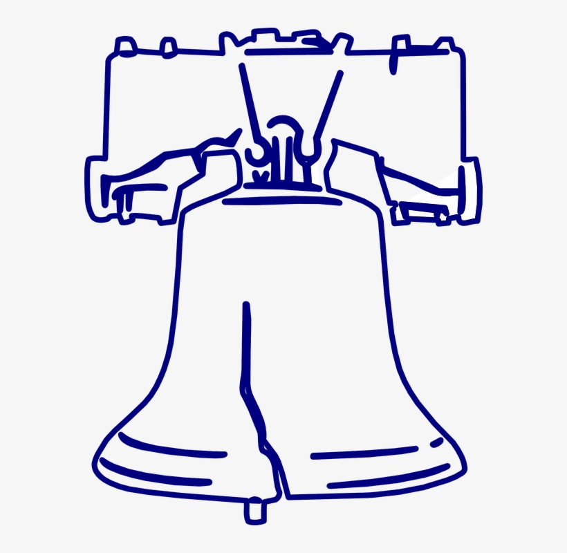 Bell - Liberty - Clip Art Liberty Bell, transparent png #4486271
