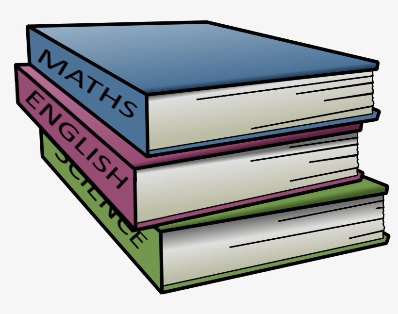 Primary School Scraps Homework - Stack Of Books Clip Art, transparent png #4486358