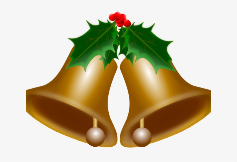 Bell Clipart Jingling - Holiday Bells Clip Art, transparent png #4486921