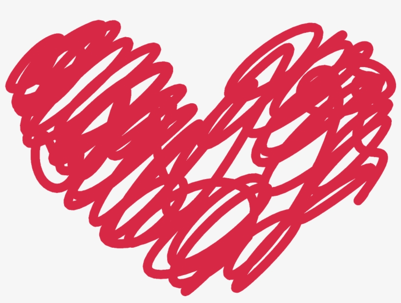 Report Abuse - Red Heart Doodle Png, transparent png #4488326